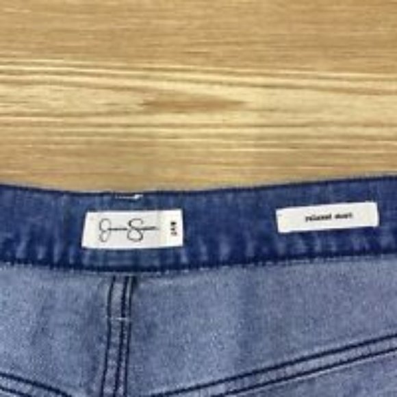 Womens Jean Shorts Jessica Simpson Relaxed Fit Denim Cut Off Bermuda Bottoms 24W - Picture 7 of 13